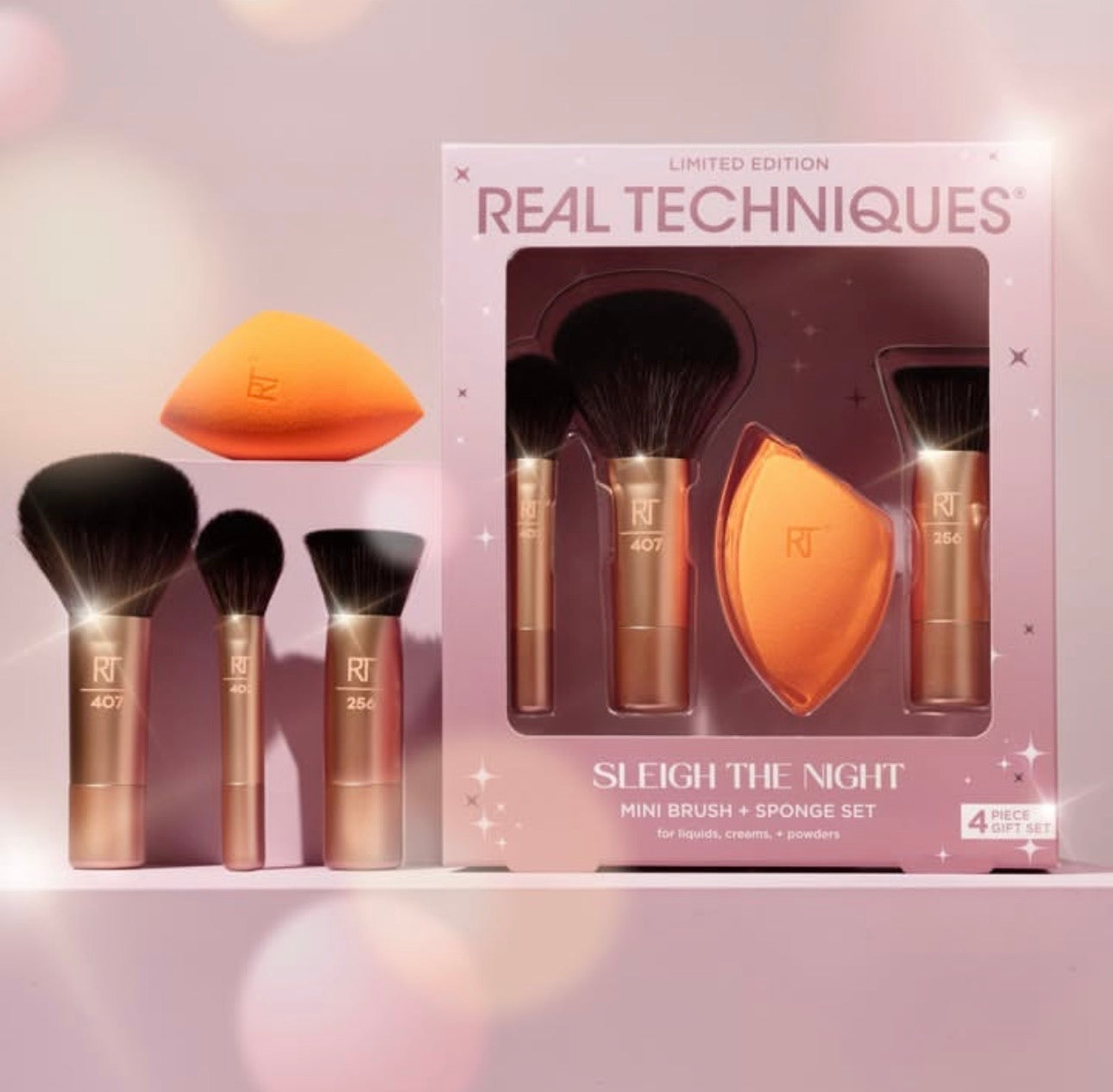 Sleigh The Night Mini Brush + Sponge Set