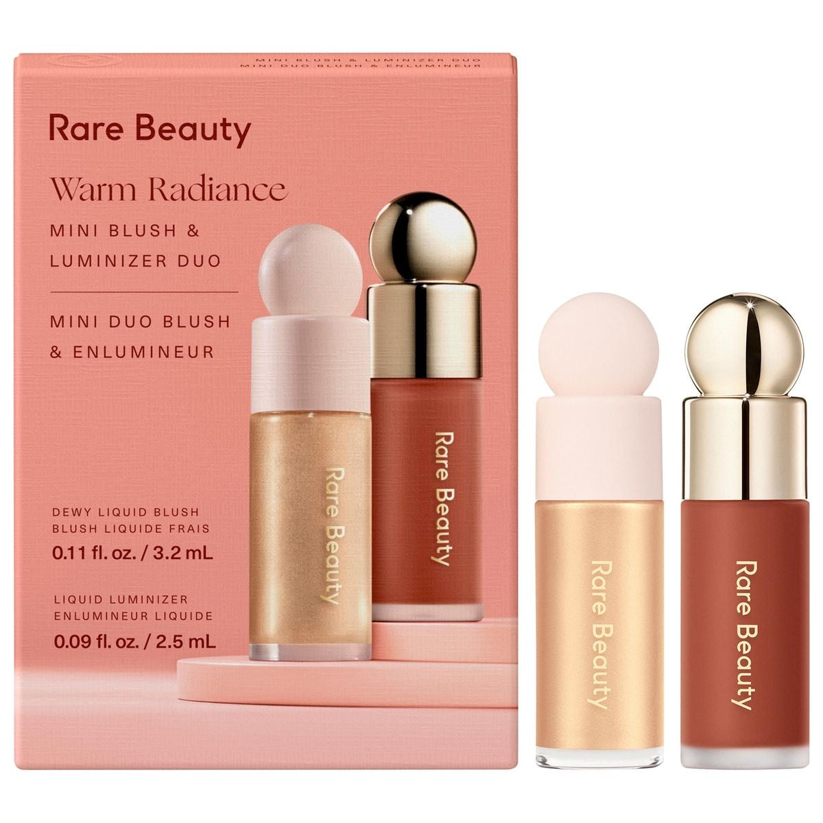 Warm Radiance🌸 Mini Blush & Luminizer Duo Rare Beauty
