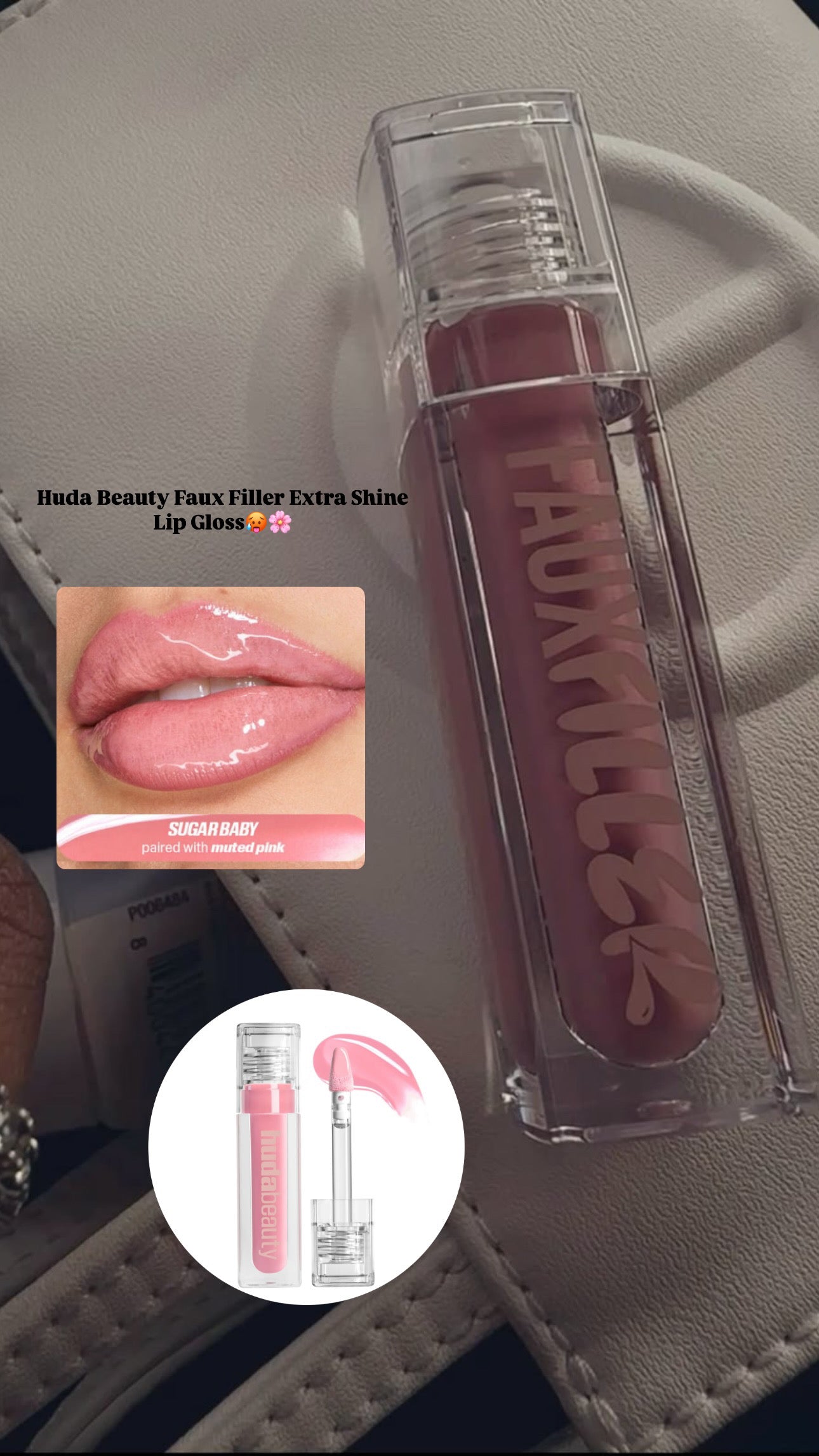 Huda Beauty Faux Filler Extra Shine Lip Gloss